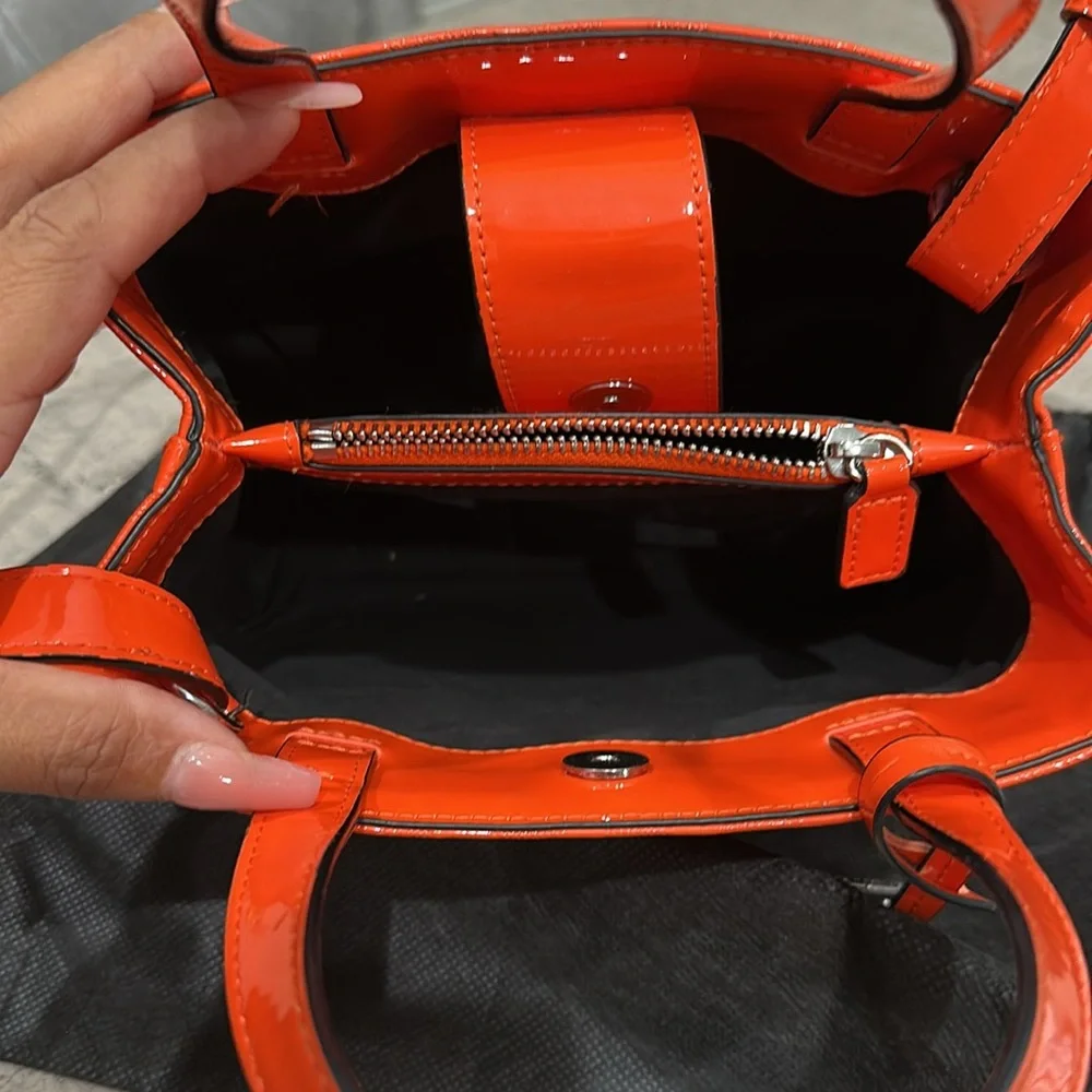 Armani Exchange Vibrant Orange Mini Bag - Picture 4 of 7